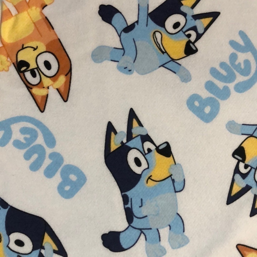 Moose Bluey Bingo Long Toddler Boys Sleeve Pullover Sweatshirt White 2T - Picture 7 of 13